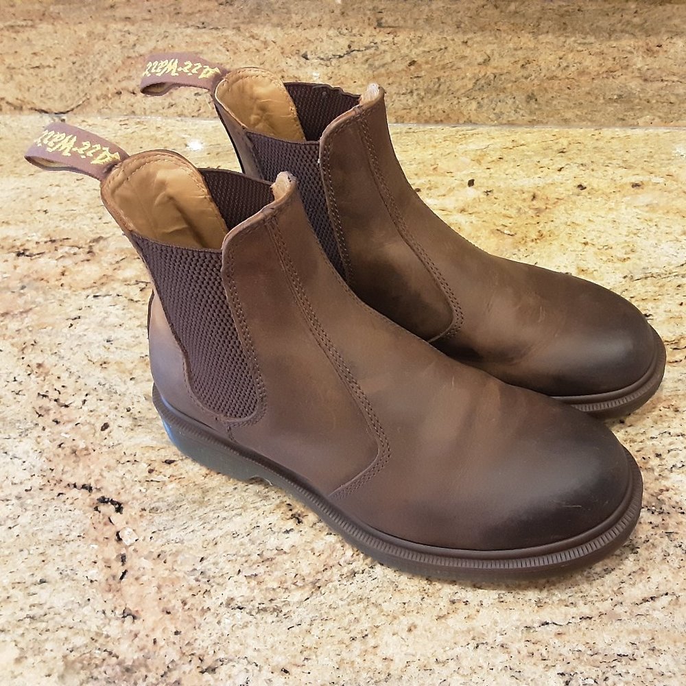 Dr Martens Crazy Horse Chelsea Boots Mens 8, excellent condition!